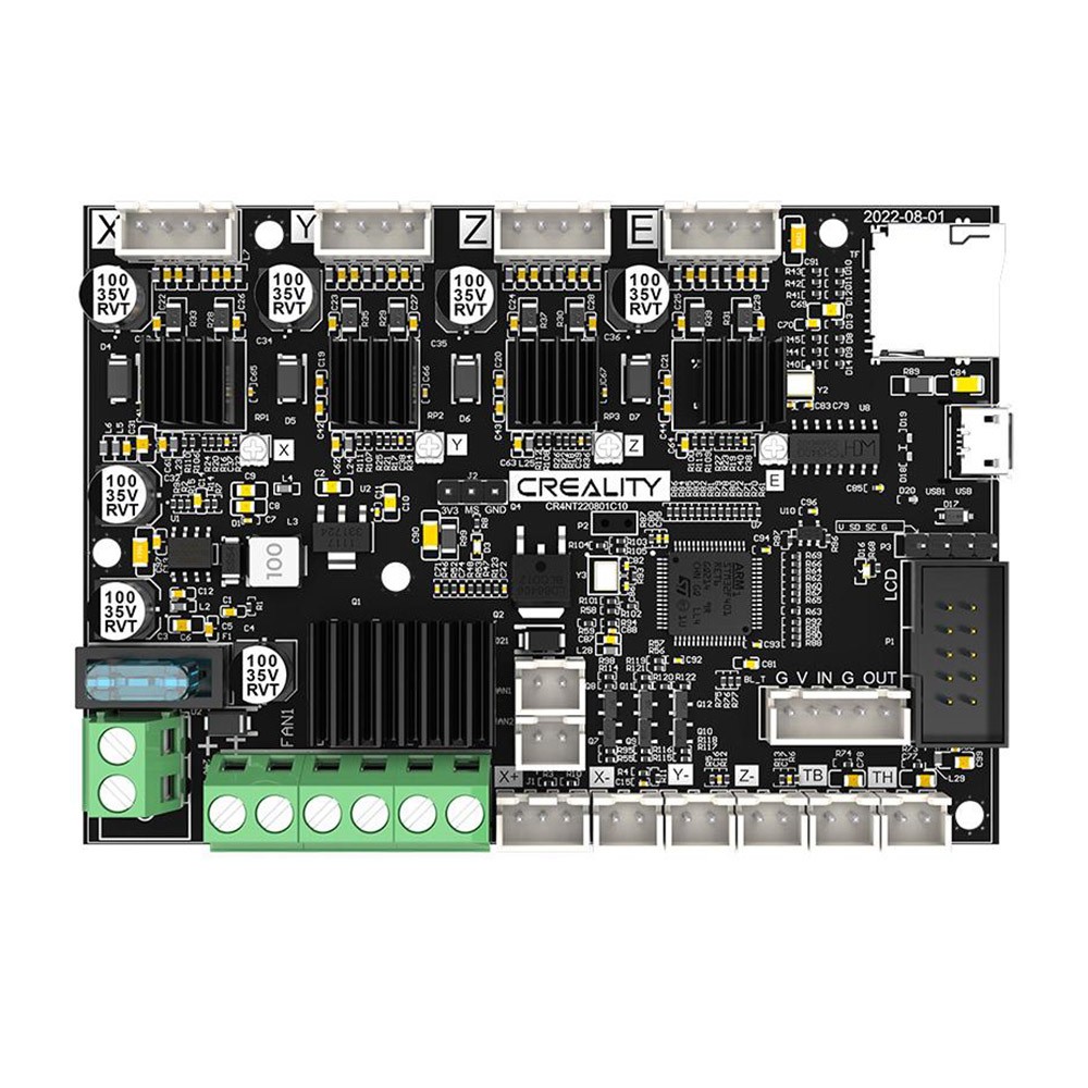 Creality E3 Free-runs TMC2209 32-bit Open Source Silent Motherboard, for Ender 3/3 Pro/3 V2 Neo/3 Max Neo/Ender-5 Pro