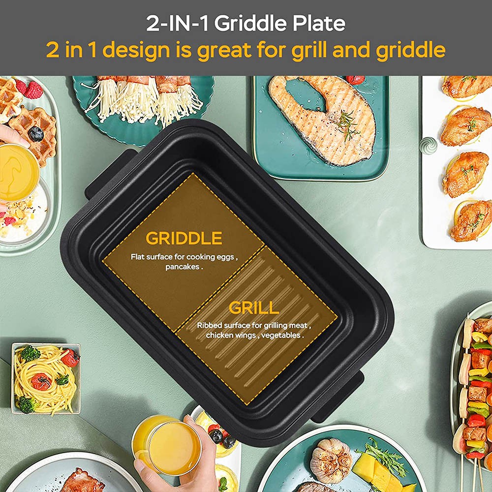 Geek Chef GFG06 In Air Fryer Electric Indoor Grill Combo