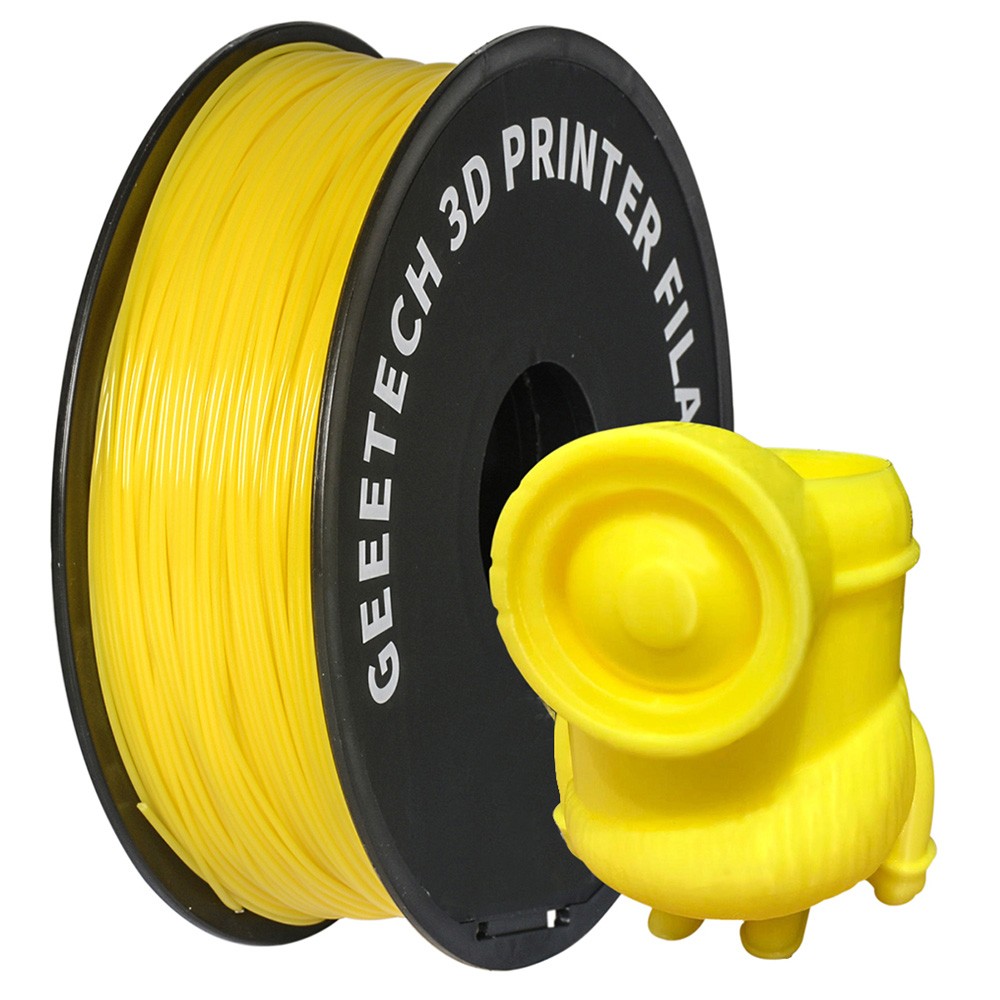 Geeetech PLA Filament for 3D Printer, 1.75mm Dimensional Accuracy +/- 0.03mm 1kg Spool (2.2 lbs) - Yellow