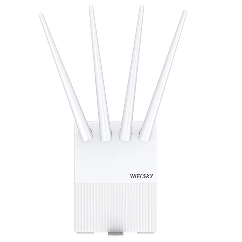 

WiFiSky WS-R642 300M 4G Sim Card Router 8MB Flash 64MB DDR 2.4G Band Plug and Play White - EU