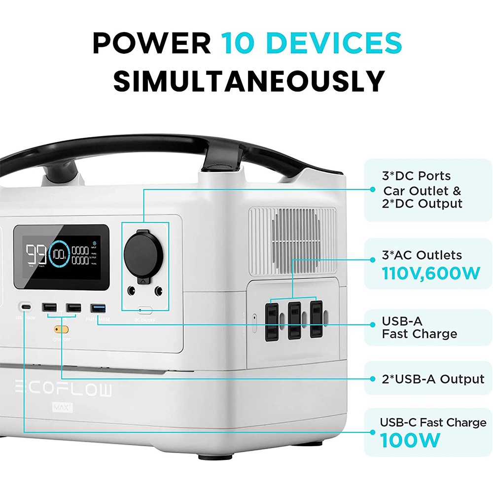 EcoFlow RIVER Max Plus 720Wh Portable Power Station