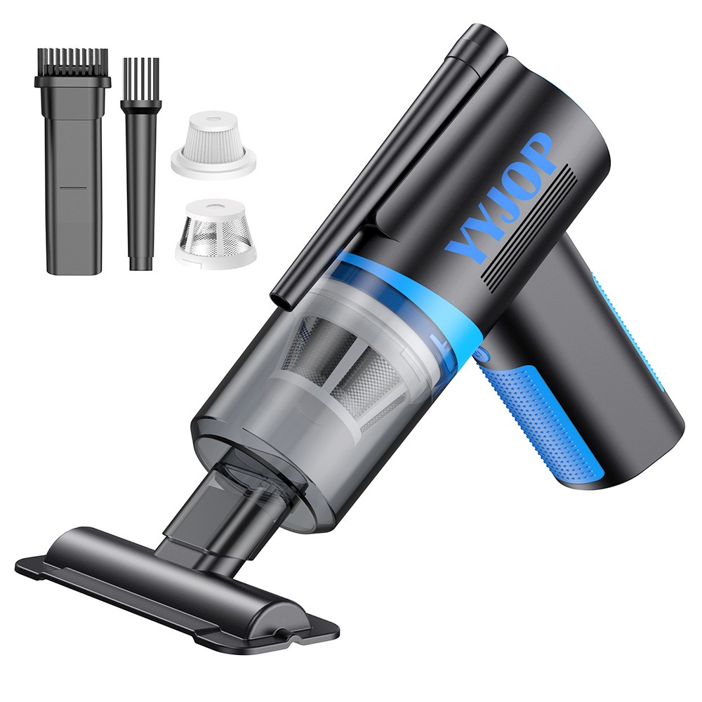 Electric Air Duster Upgraded Air Duster and Vacuum 2 in 1, 3 Speeds 100000 RPM/15000Pa 7500mAh Rechargeable Cordless Cleaner - Blue