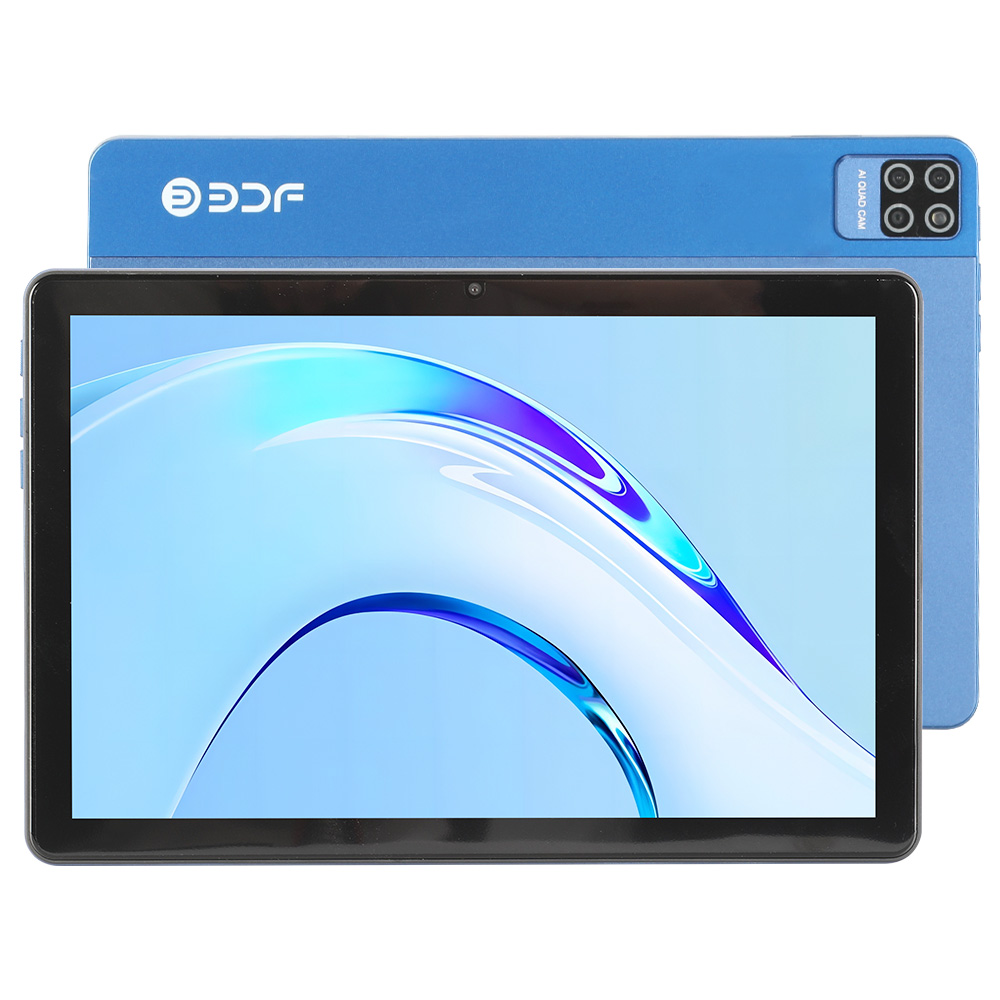 BDF P40 10.1 inch Tablet 4GB RAM 64GB ROM MTK6762 Octa-Core Processor Android 11.0 5MP+2MP Camera 5000mAh Battery - Blue