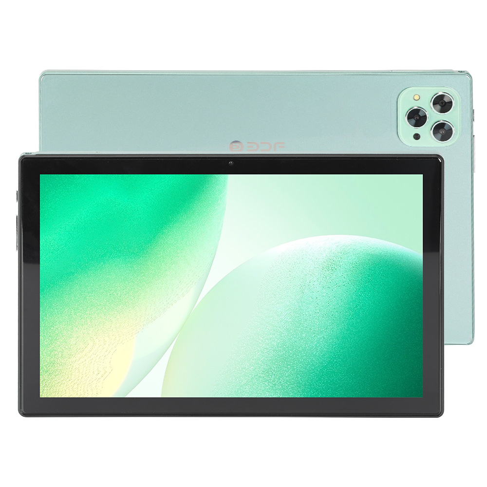 BDF P50 10.1 inch Tablet 4GB RAM 128GB ROM MTK6762 Octa-Core CPU Android 11, 5MP+2MP Camera 6000mAh Battery - Green
