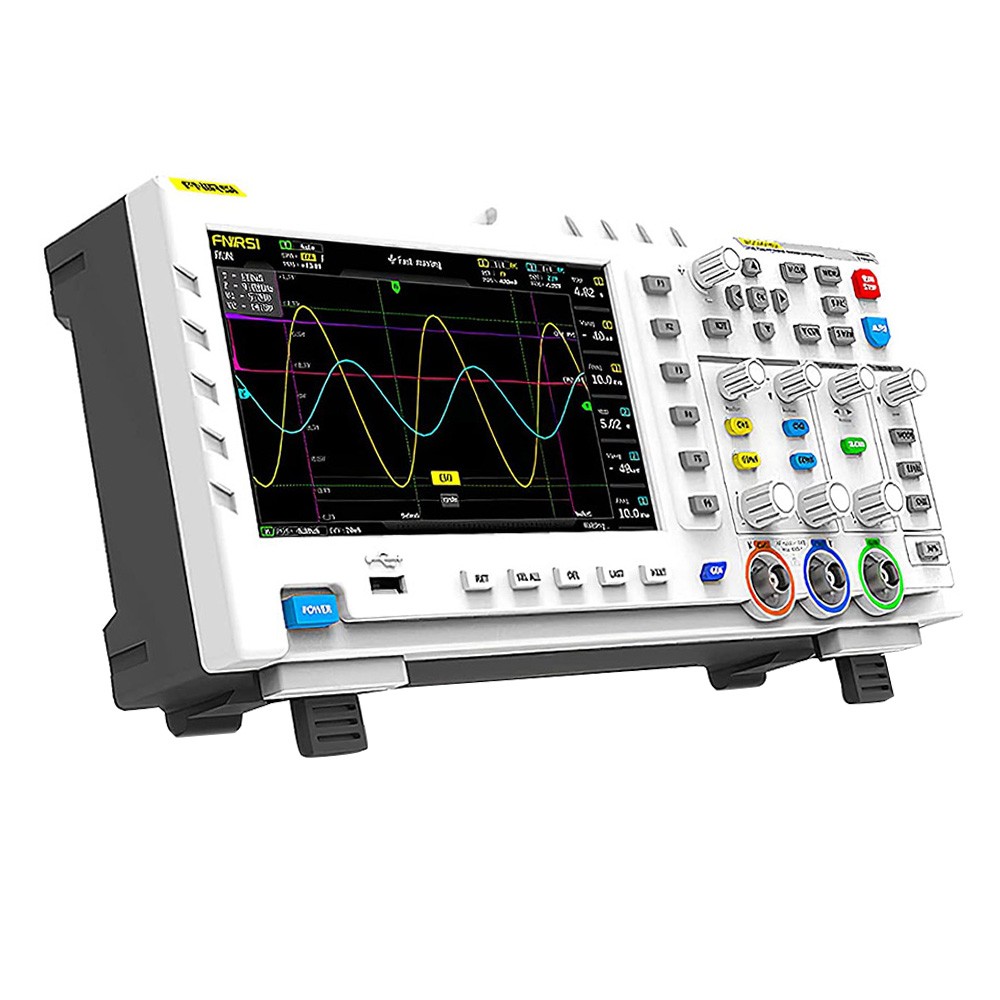 

FNIRSI 1014D 2 in 1 Digital Oscilloscope, 2 Channels, 100Mhz Bandwidth, 1GSa/s Sampling Rate, DDS Signal Generator - US Plug