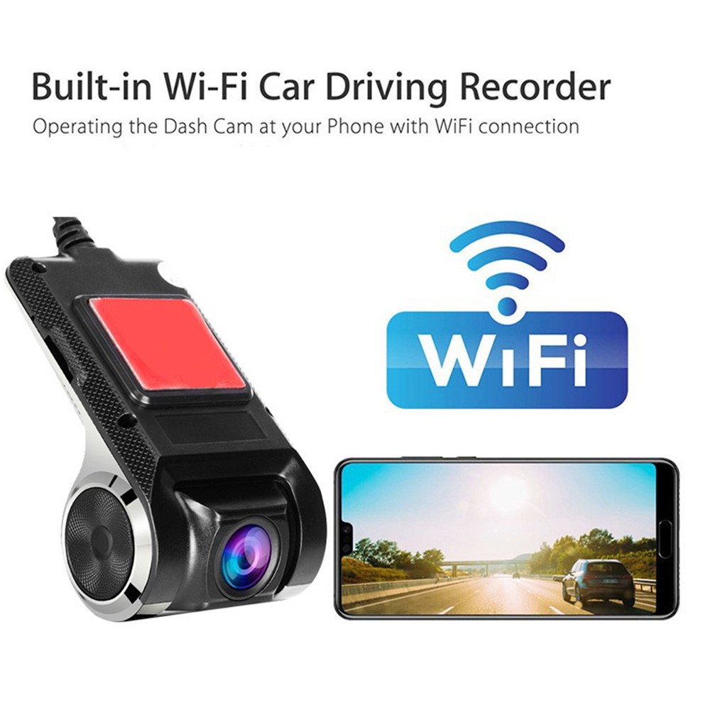 Car DVR WiFi USB 2 in 1 1080P Wide Angle Video Recorder