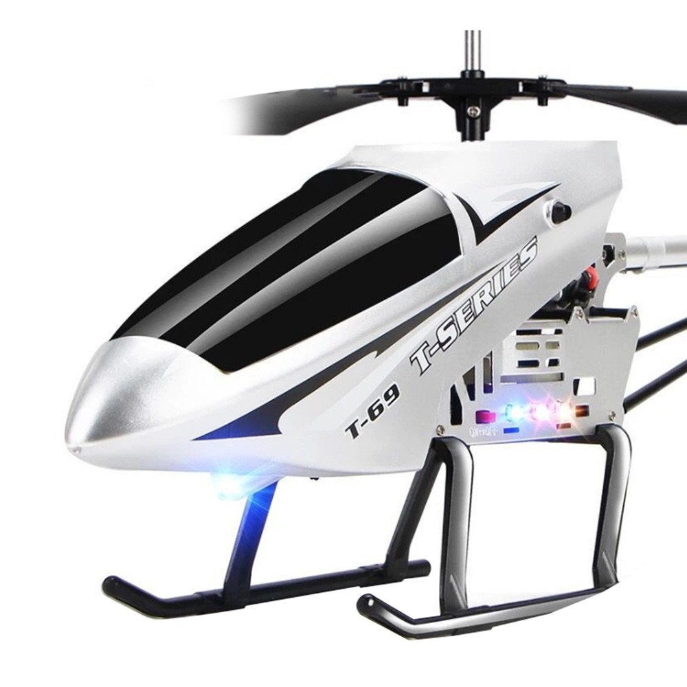 

3.5CH 75cm Super Large Remote Control Drone Durable RC Helicopter 2300mAh Battery Type C - Silver