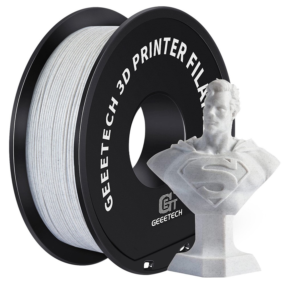 Geeetech Composite PLA Filament for 3D Printer, 1.75mm Dimensional Accuracy +/- 0.03mm 1kg Spool (2.2 lbs) - Marble Color