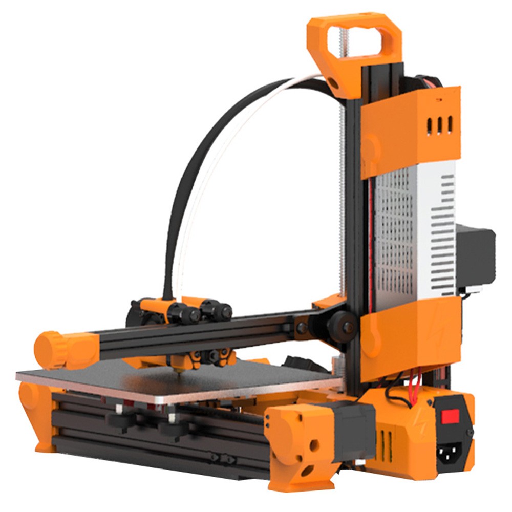 Lerdge iX 3D Printer Kit, Auto Leveling, 0.1mm Printing Accuracy, 200mm/s Printing Speed, PEI Flexible Sheet, 3.5 Inch IPS Touch Screen, TMC2226 Silent Driver, Resume Printing, Full-Metal Extruder, 180*180*180mm - Orange