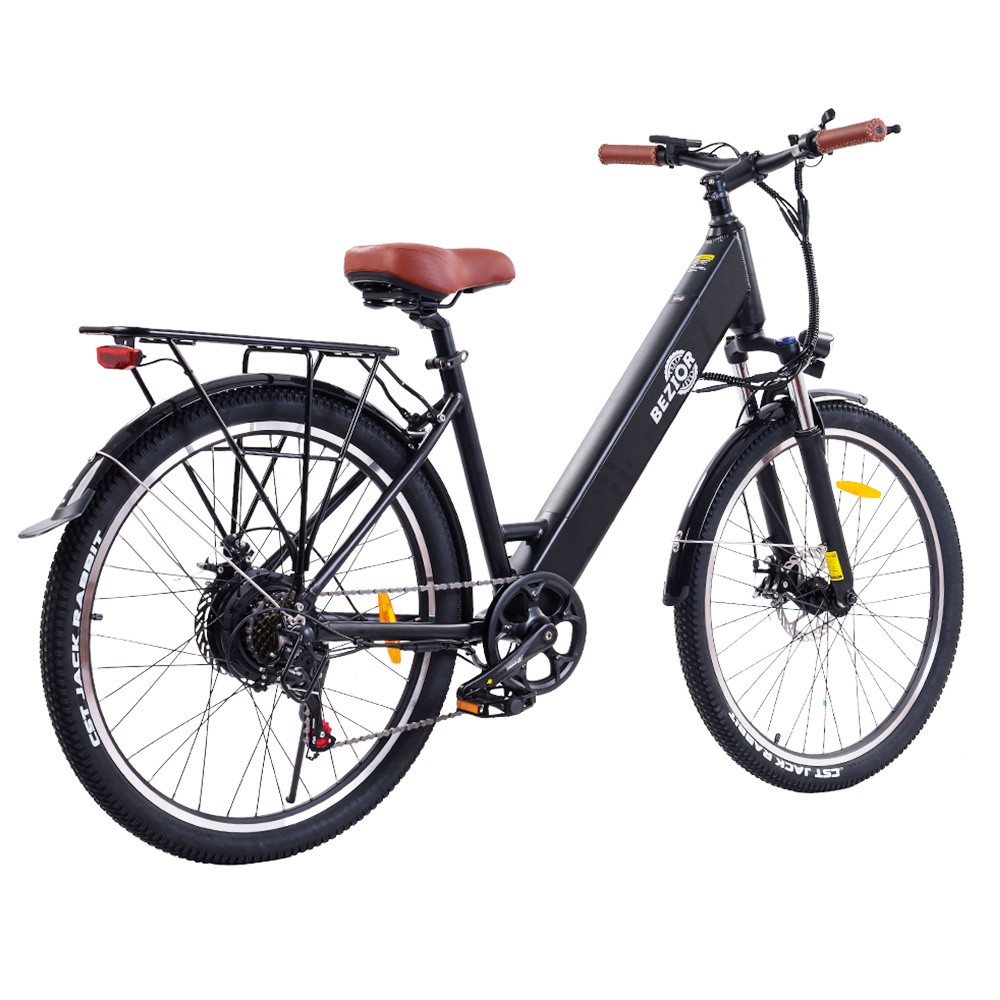 Bezior M3 Electric Bike 26 Inch 48V 500W Motor 32Km/h 10.4Ah Black