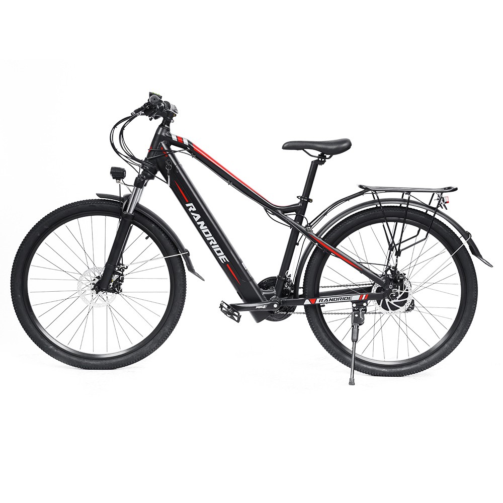 RANDRIDE Y90 Electric Bike 27.5in 48V 13.6AH 40Km/h 500W Motor Black