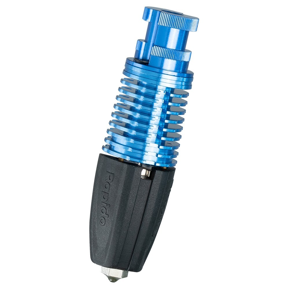Phaetus Rapido Plus UHF Hotend, 115W Heating Power, 350 Celsius Heat Resistance, Compatible with Thermoplastic Filaments and Composite Materials - Blue