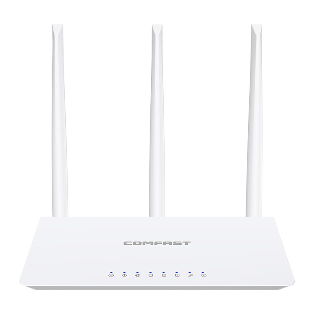 COMFAST WR613N 300Mbps Home Wireless Router with 3*3dBi High Gain Antennas Wider Coverage 3*10/100Mbps RJ45 Lan Port - EU