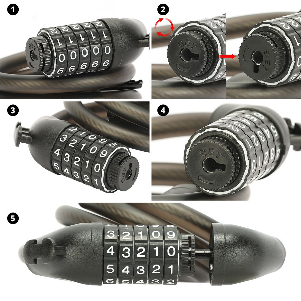 Combination bike lock