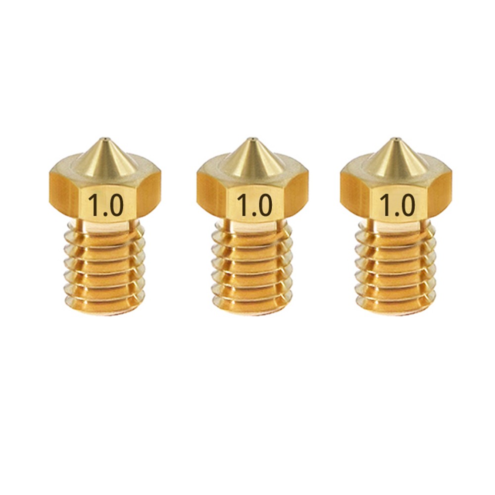 

TWO TREES 3pcs 1mm Brass E3D V6 Nozzle with M6 Thread