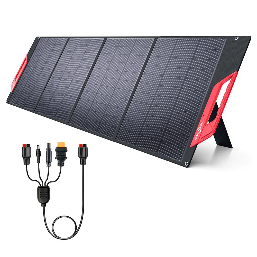 ROCKPALS RP085 200W Portable Foldable Solar Panel, 23.5% High Efficiency, IP65 Waterproof, Support Parallel