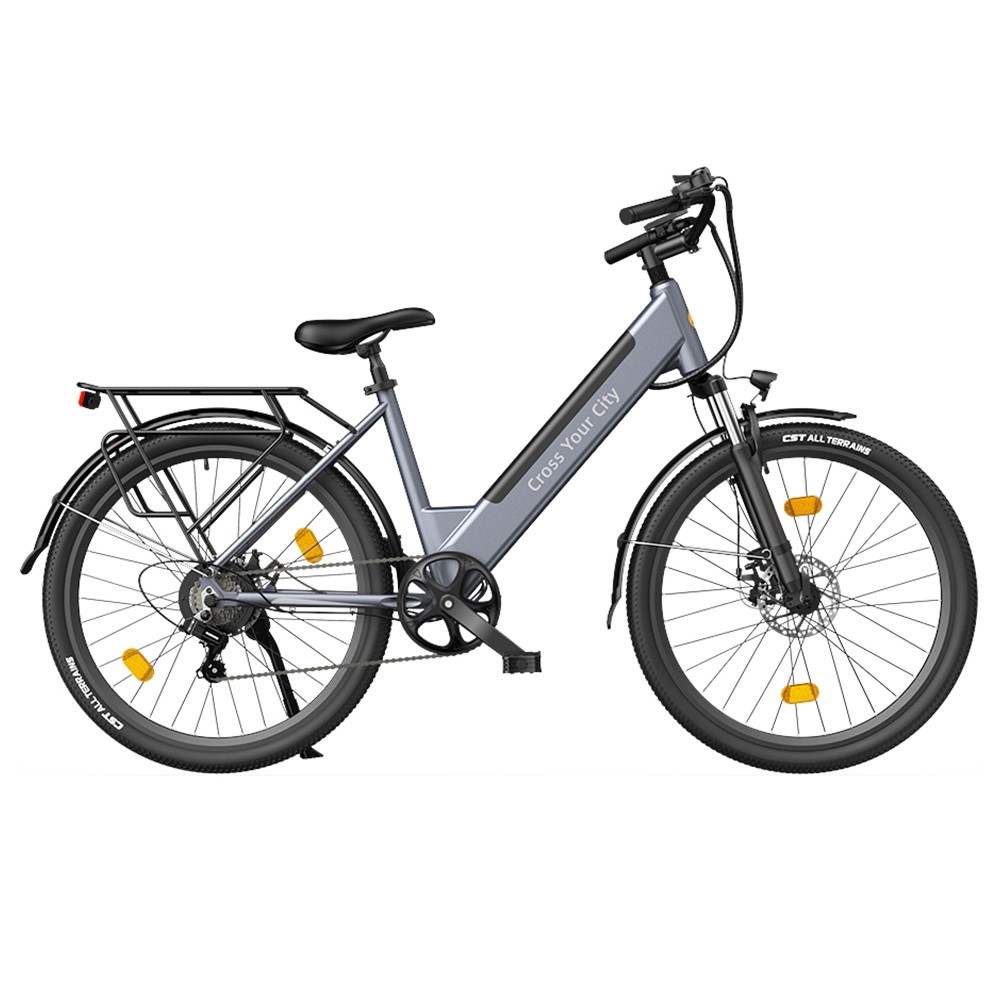 

ADO A26S XE Electric Bike 250W Motor 25Km/h Max Speed 36V 10.4Ah Battery 80KM Range 26*1.95'' Tire Front Fork Suspension