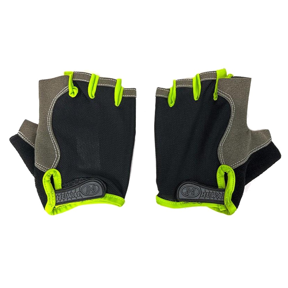 Eleglide Black & Green Cycling Gloves (XL)