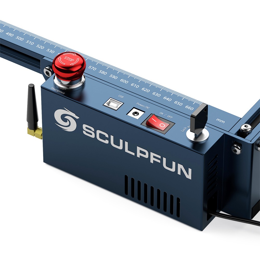 SCULPFUN S9 / S6 / S6 Pro / S30 / S30 Pro / S30 Pro Max to S30 Ultra 33W Upgrade Kit, 33W Laser Module, 0.08×0.10mm Laser Focus, 32-bit Motherboard, High-Speed Air Assist Pump, XY-Axis Limit Switch