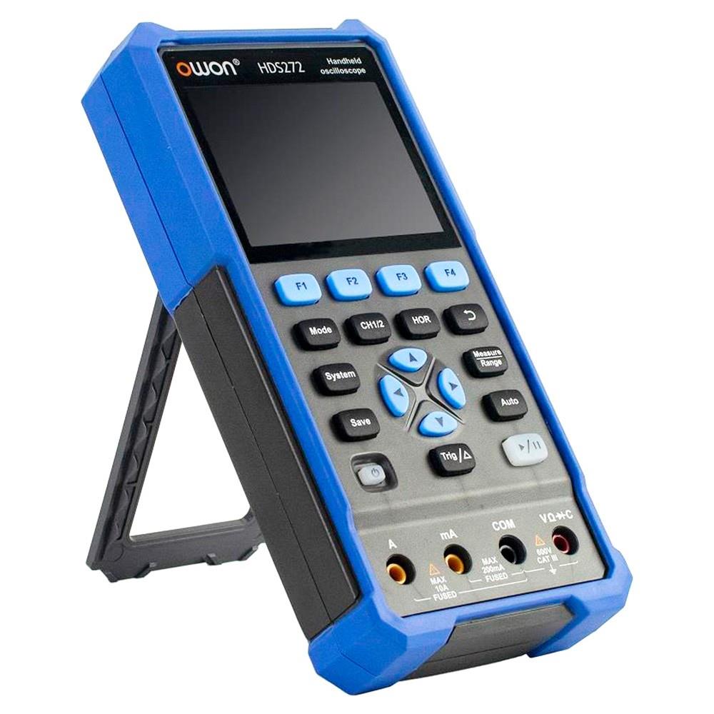 OWON HDS242 - Oscilloscope Portable 2 En 1 40 MHz + Multimètre 20000 Points, Écran 3.5" LCD Couleur, Batterie Longue Durée