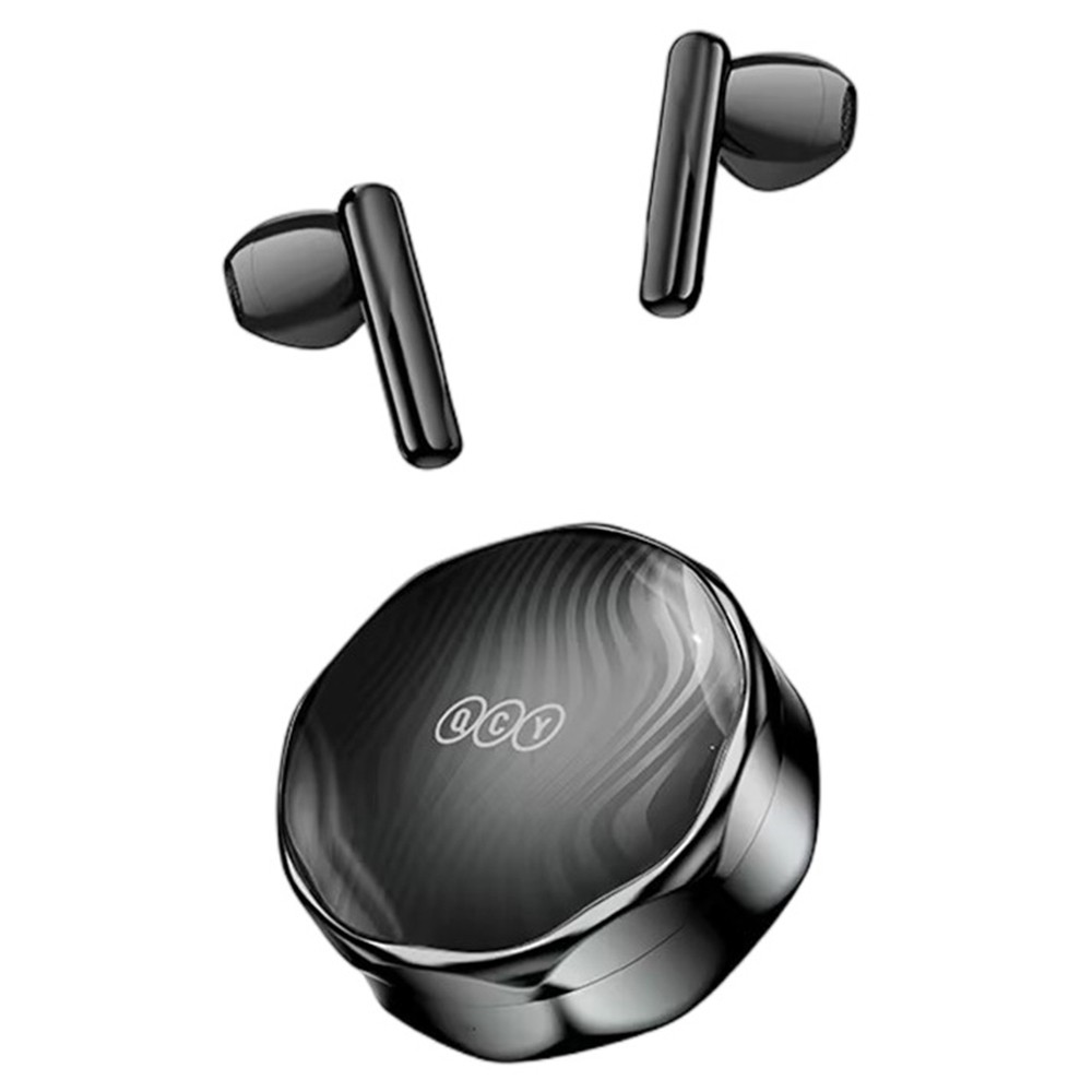QCY FairyBuds T21 TWS Earbuds, Bluetooth 5.3, Ergonomic Design, Deep Bass, One-tap-to-photograph - Black