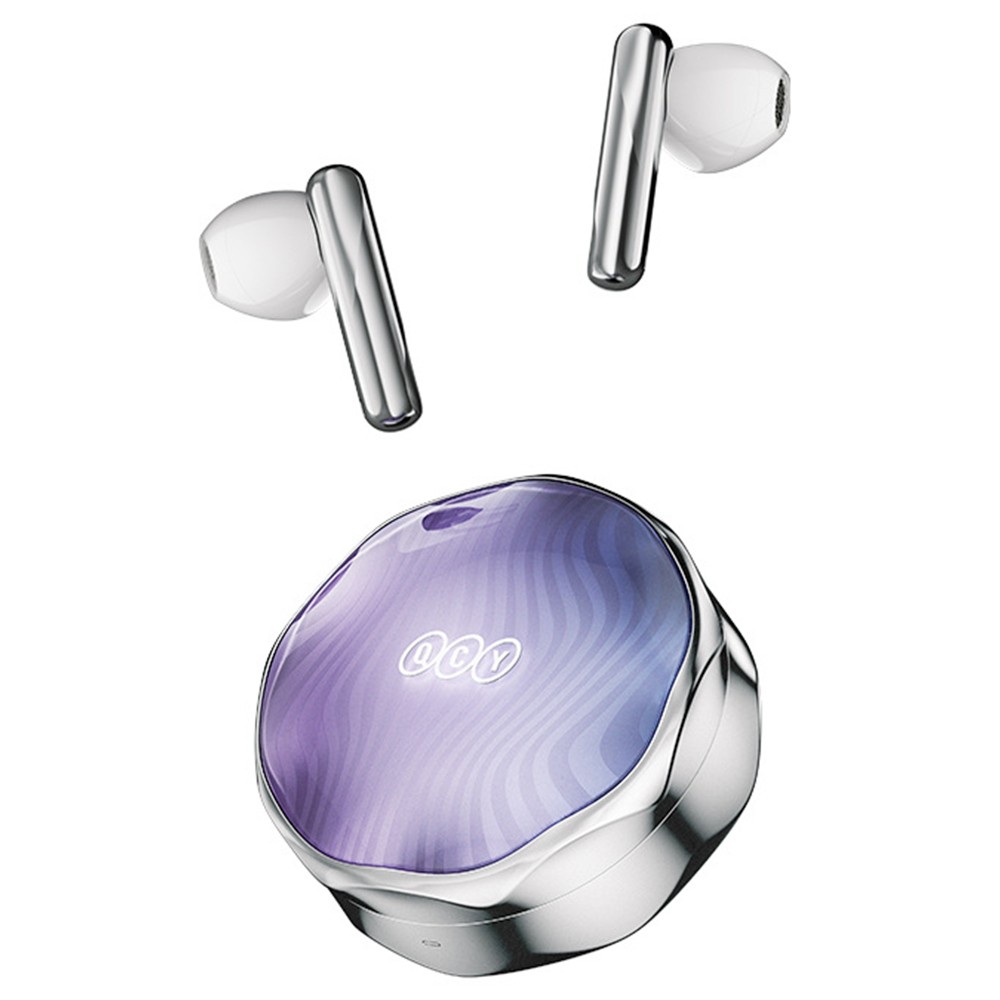 QCY FairyBuds T21 TWS Earbuds, Bluetooth 5.3, Ergonomic Design, Deep Bass, One-tap-to-photograph - Silver