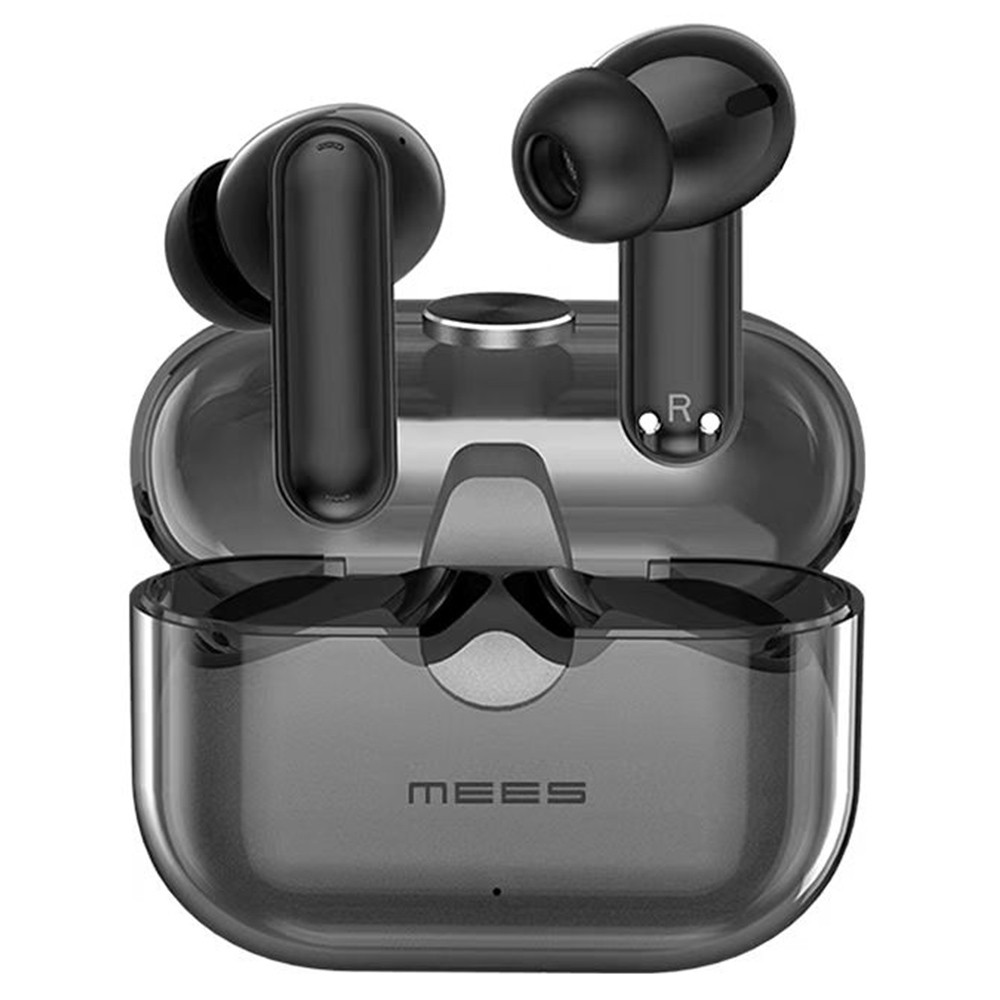 MEES M6 Pro Earbuds, ANC+ENC Deep Noise Reduction, Bluetooth 5.2, HiFi Sound, HD Call - Black