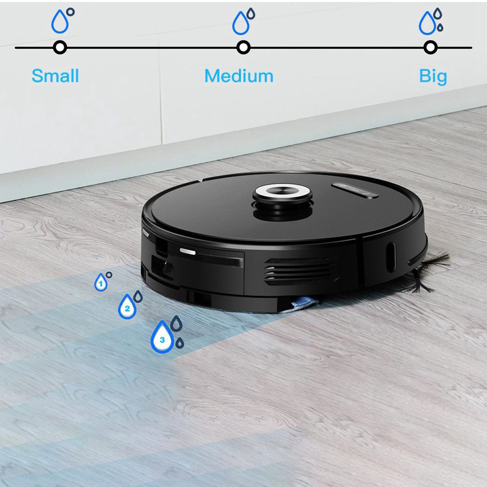 Proscenic M8 Pro Smart Robot Vacuum Cleaner + Dust Collector Black