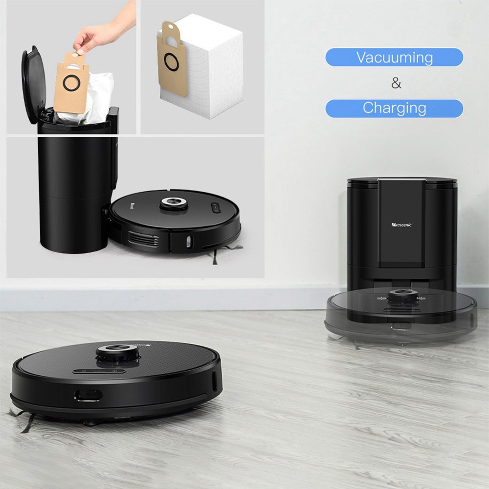 Proscenic M8 Pro Smart Robot Vacuum Cleaner + Dust Collector Black