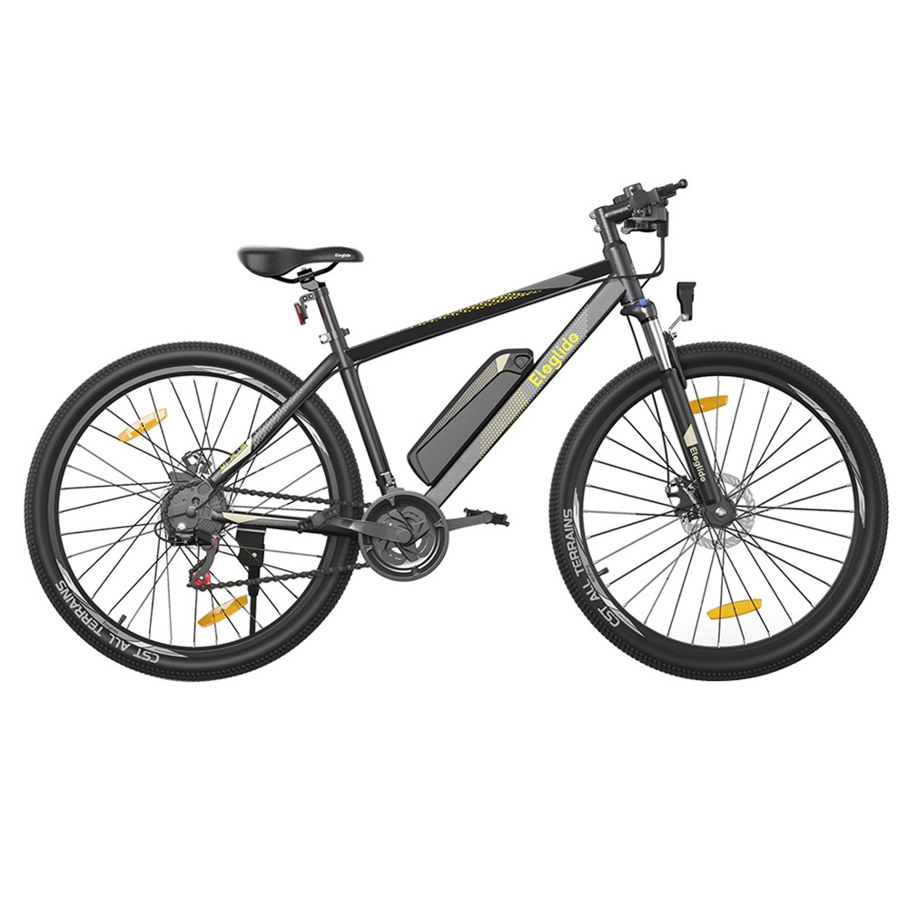 

Eleglide M1 Plus 29 Inch Electric Bike 36V 12.5Ah Battery 100KM Range 250W Brushless Motor 25Km/h Max Speed Shimano 21 Speed Gear 100KM Top Range Dual Disc Brakes Cozy Foam Saddle 29"x2.1" CST Tires MTB Moped Bike, Black