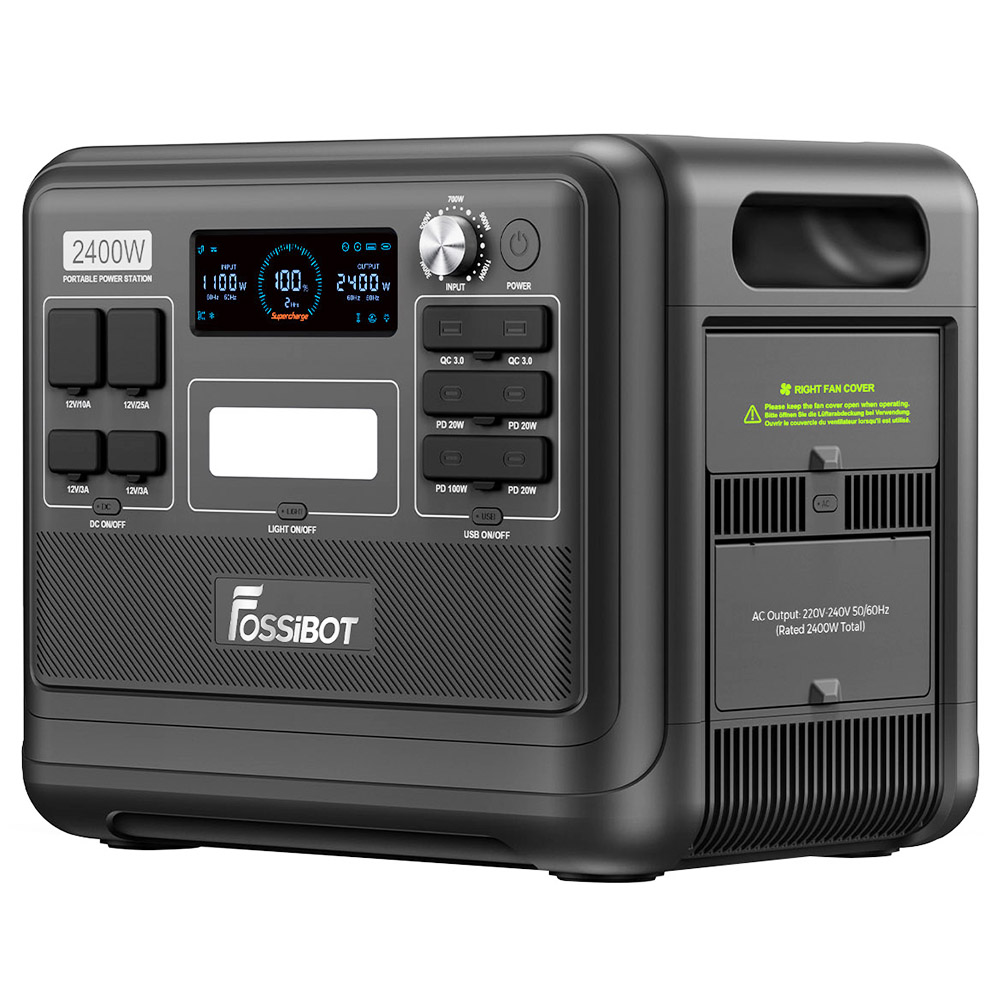 749,00 € for FOSSiBOT F2400 2048Wh/2400W Portable Power Station Solar Generator