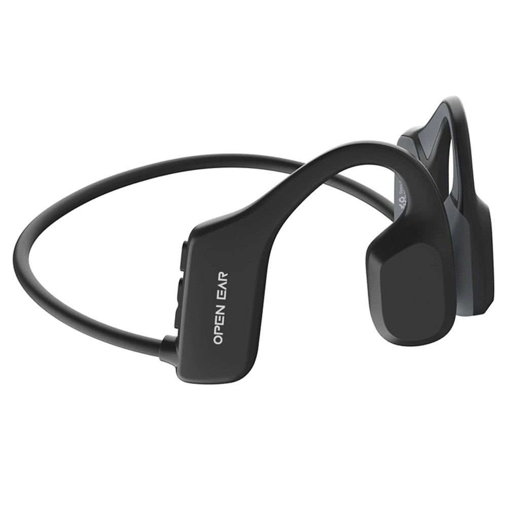 Coowoo OPENEAR Air-X1 Headset, Bluetooth 5.1, 7-Hour Playtime for Sports Black