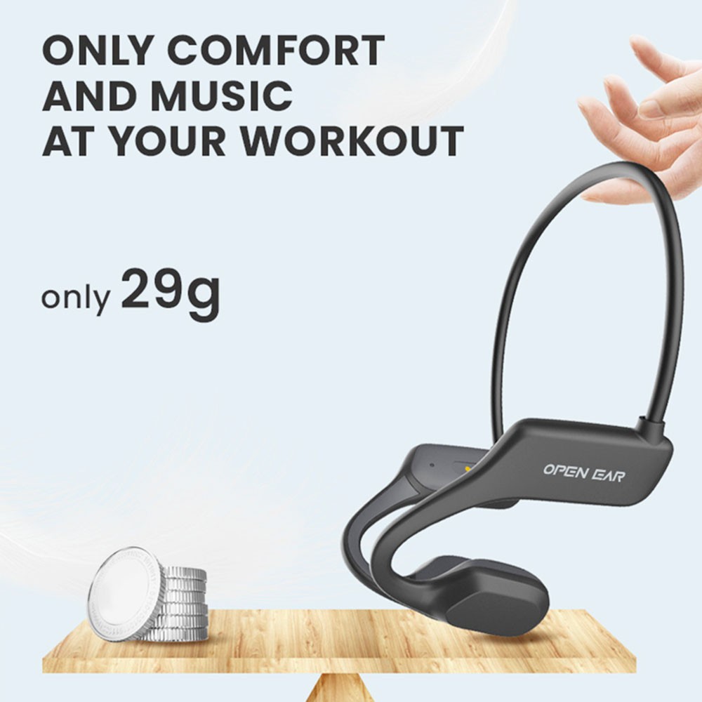 Coowoo OPENEAR Bone-X1 Bone Conduction Earphone Black