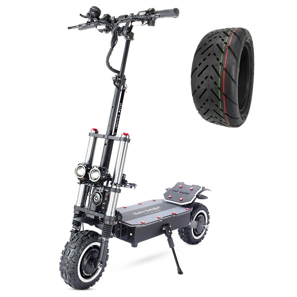 

Halo Knight T107 Pro Electric Scooter 11 Inch Road Tire 3000W*2 Dual Motor 95km/h Max Speed 60V 38.4Ah Battery 80km Max Range