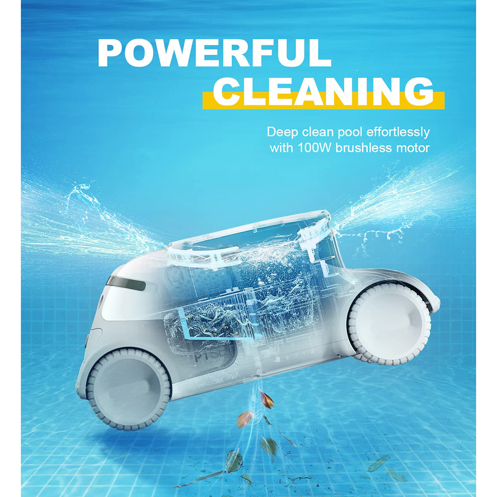 Genkinno P1SE cordless automatic robotic vacuum pool cleaner United