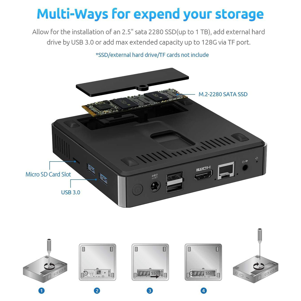 BMAX B1 Plus Mini PC Intel Celeron N3350 6GB RAM 64GB ROM