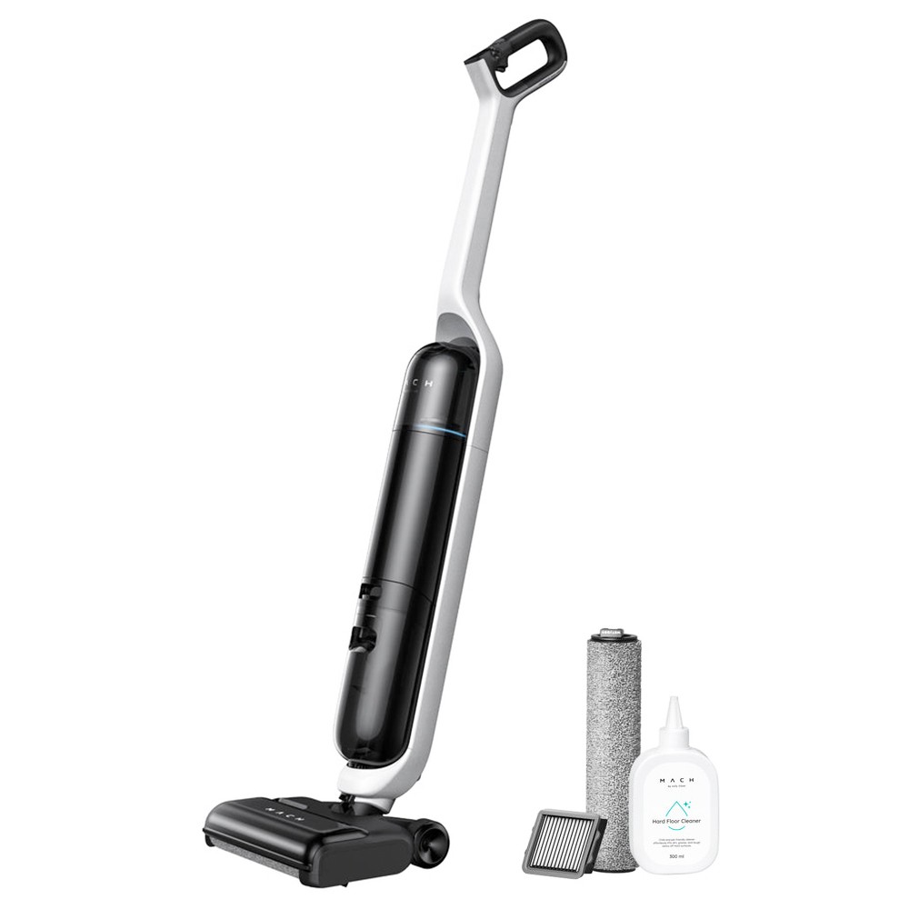 eufy by Anker MACH V1 All in One Cordless Vacuum Cleaner, 16800Pa Suction, Always Clean Mop, Triple Self-Cleaning System, 820ml Clean Water Tank, Eco-Clean Ozone, Up to 45Mins Runtime, App Control, LCD Display