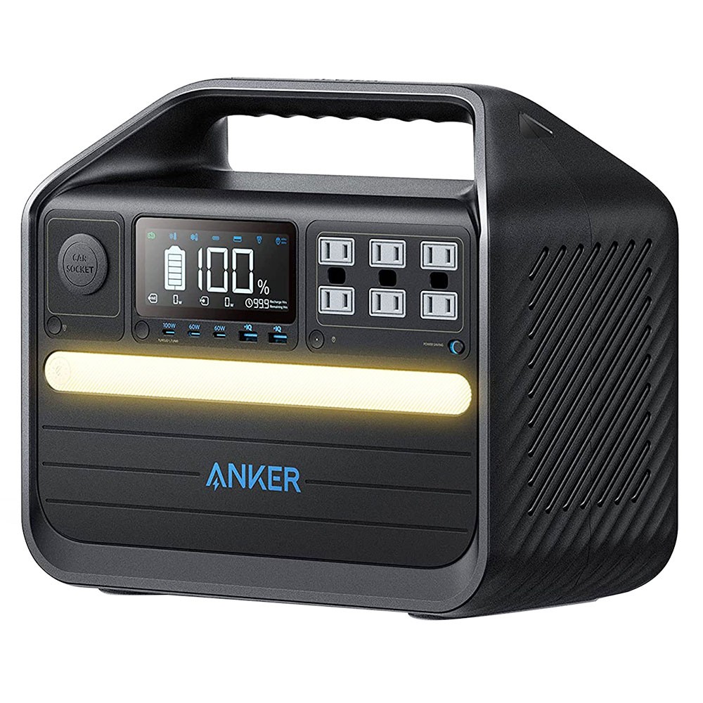 

Anker PowerHouse 555 1000W Portable Power Station, 1024Wh LiFePO4 Battery Solar Generator, 12 Outputs, LED Light, Power-Saving Mode, for Outdoor RV, Camping, Emergency, Black