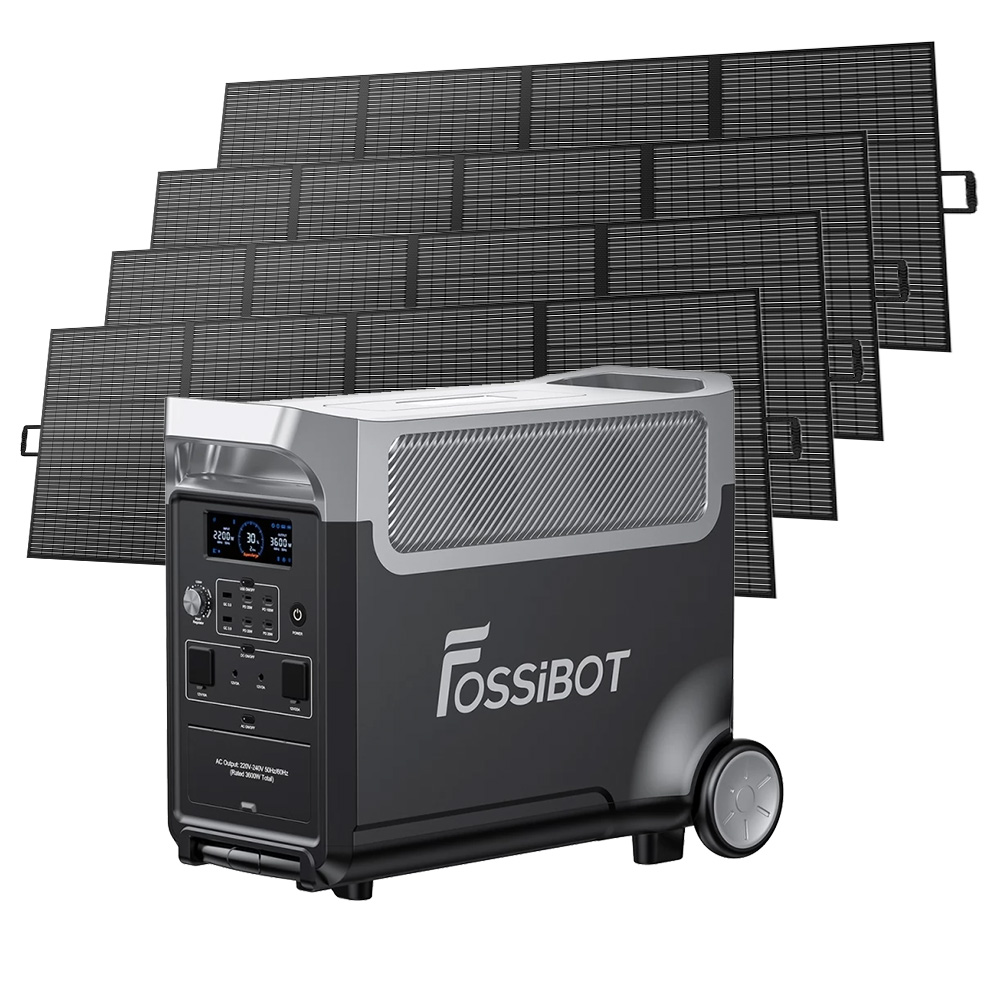 F3600 Portable Power Station + 4x SP420 Solar Panel