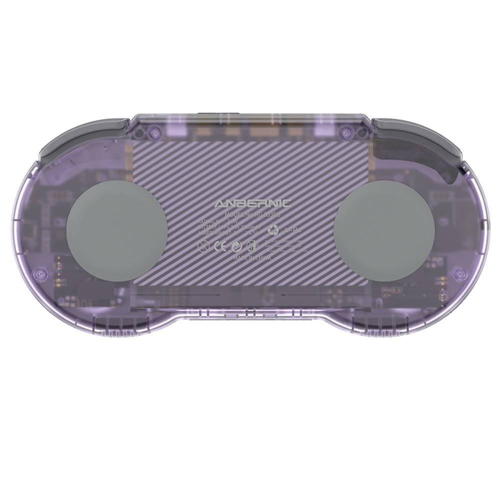 ANBERNIC RG353PS Game Console 128GB TF Card Purple Transparent