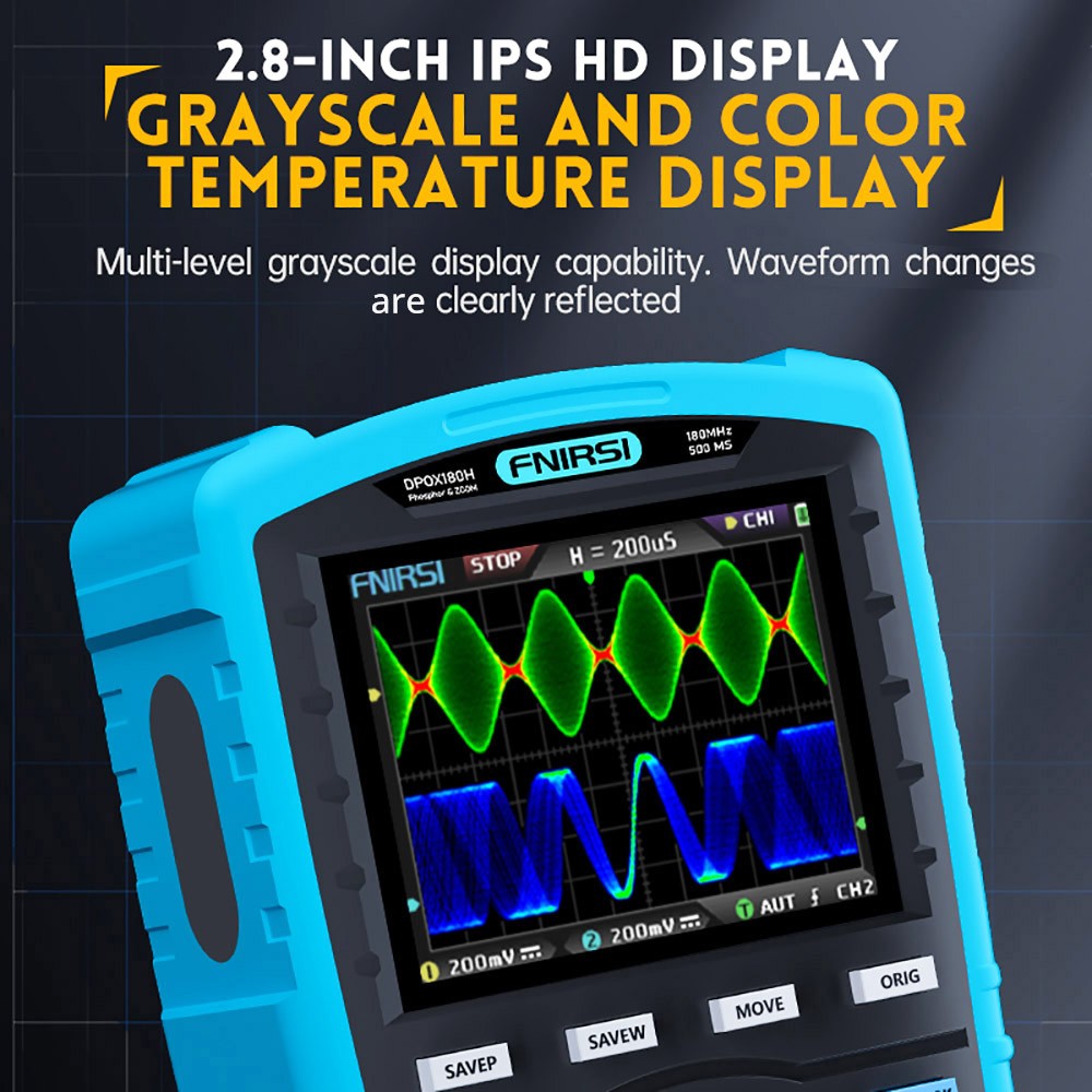 FNIRSI DPOX180H 2 in 1 Handheld Phosphor Digital Oscilloscope US Plug