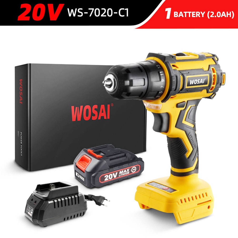 VVOSAI WS-7020-C1 20V Cordless Drill