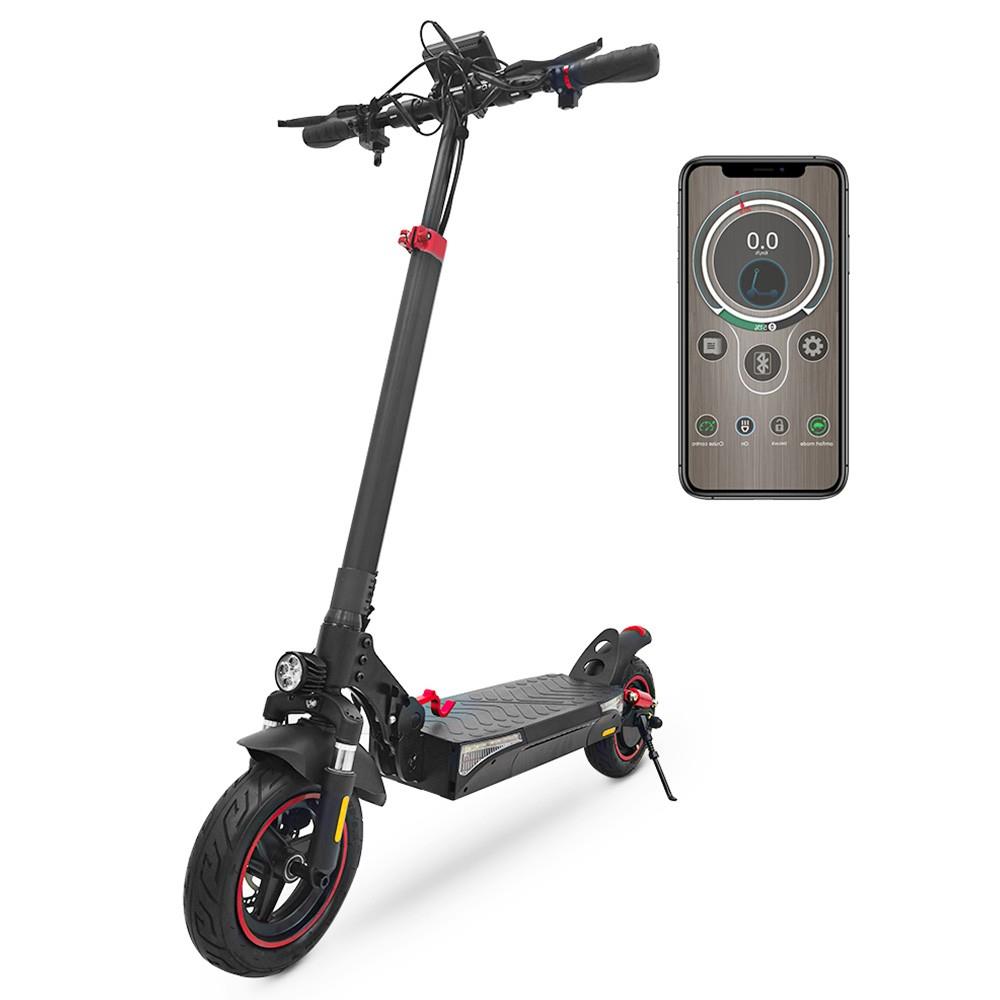 

iScooter T4 Electric Scooter 10in Honeycomb Tire 600W Motor 40km/h Max Speed 48V 13Ah Battery 40-45km Range 120kg Load, Black