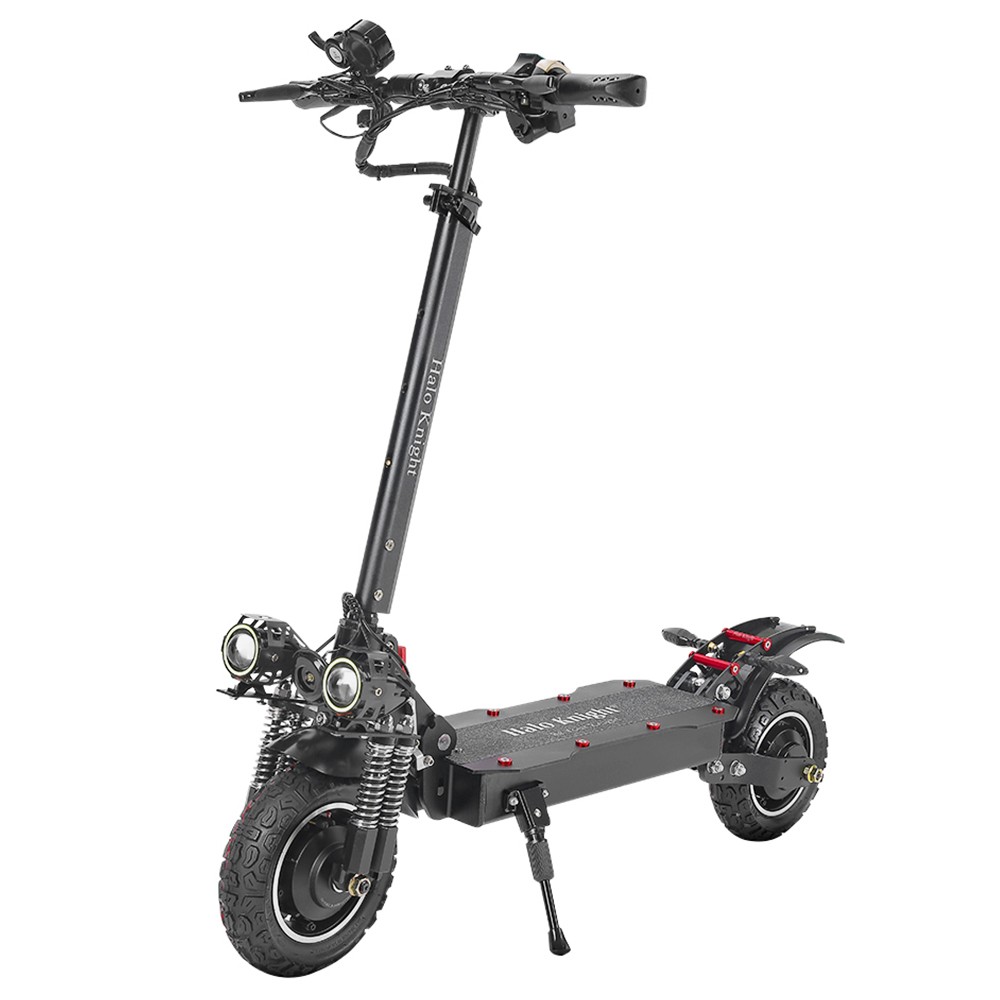 Halo Knight T104 Electric Scooter 10 inch Off-road Tires 1000W*2 Motor 65km/h Max Speed 52V 21Ah Battery 45km Range