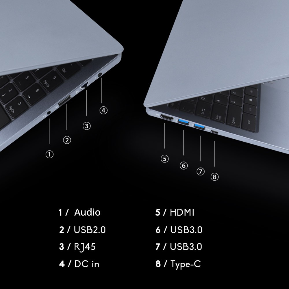 Ninkear N16 Pro 16in Laptop 16GB DDR4 1TB SSD