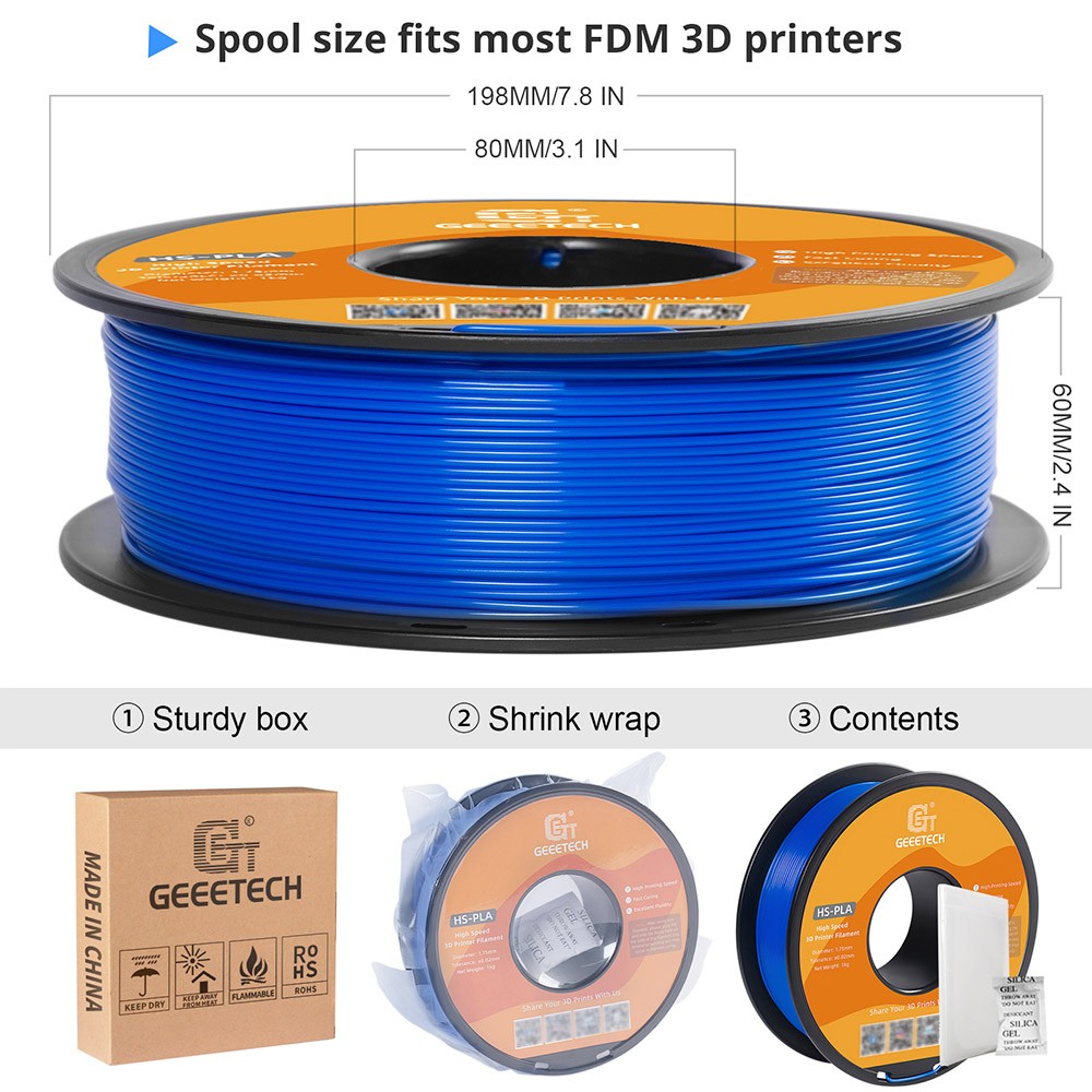 Geeetech HSPLA Filament Blue