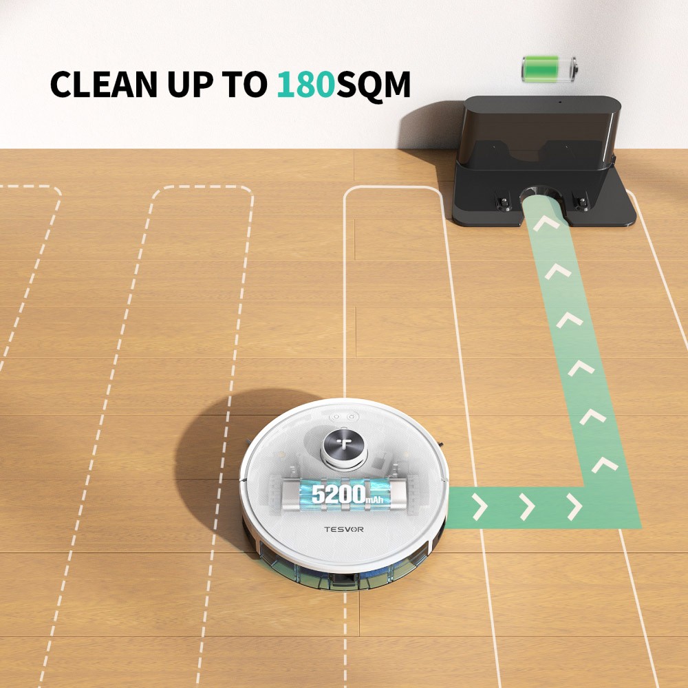 Tesvor S7 Pro Robot Vacuum Cleaner White
