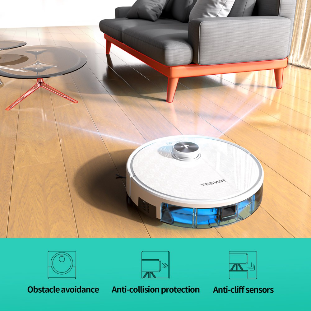 Tesvor S7 Pro Robot Vacuum Cleaner White
