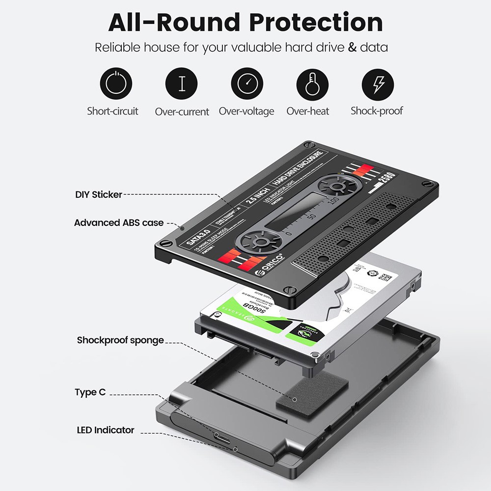 Orico Hard Drive Enclosure Usb To Sata