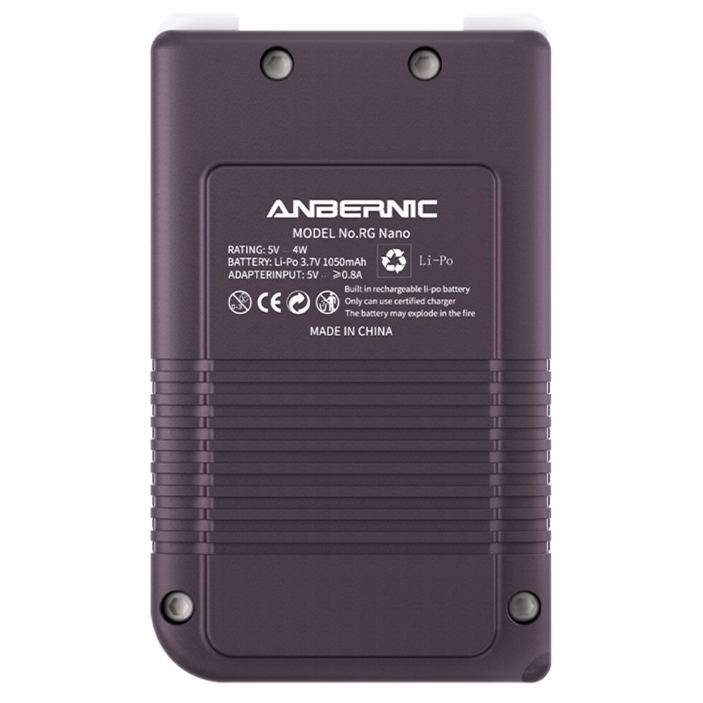 ANBERNIC RG Nano Handheld Game Console 128GB TF Card Purple